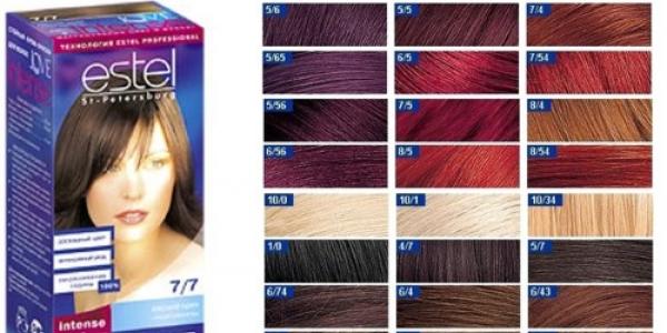 Боя за коса Estelle - професионална линия и масов пазар за домашно боядисване